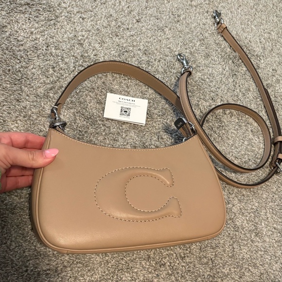 Coach Teri shoulder bag taupe - Picture 2 of 15